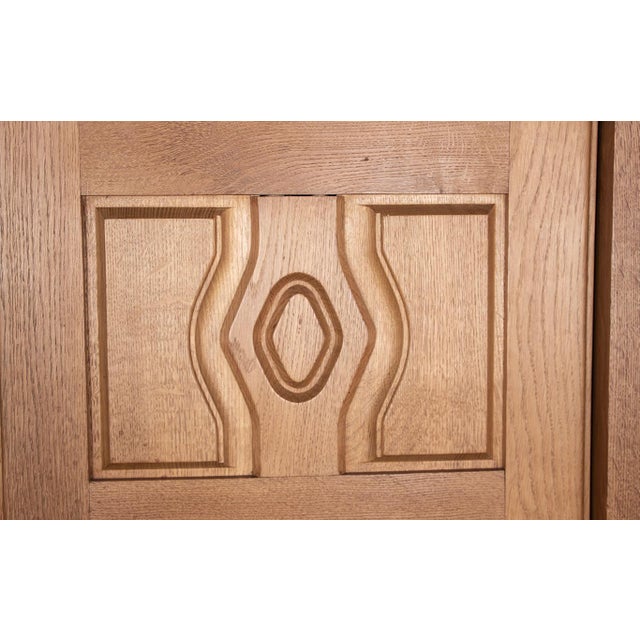 Double Buffet in Oak with Earthenware Tiles by Boleslaw Danikowski for Guillerme et Chambron / Votre Maison, 1960s For Sale - Image 17 of 18