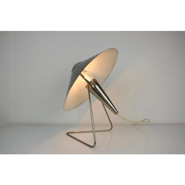 Large Metal Table Light by Helena Frantova for Okolo, 1960s For Sale - Image 10 of 15