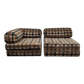 Vintage Convertible Modular Sofa For Sale