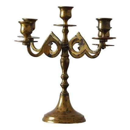 Metal Brass Candleholder from Scandia Massing, 1950s For Sale - Image 7 of 7