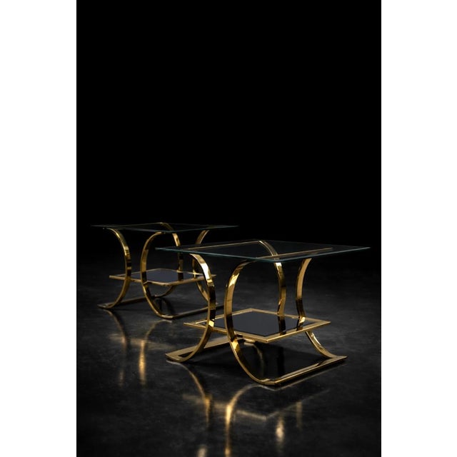 Mid-Century Modern Mid-Century Italian Modern Glass Coffee Tables, 1960s, Set of 2 For Sale - Image 3 of 18