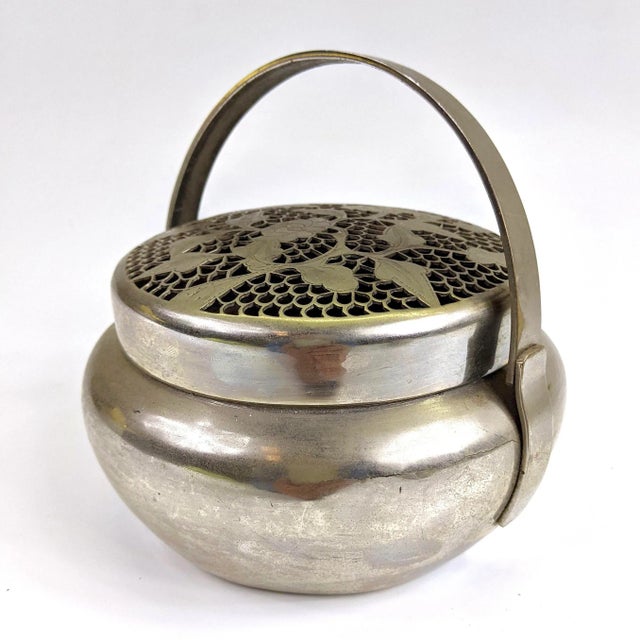 Brass 19th Century White Brass Hand Warmers - a Pair For Sale - Image 8 of 10