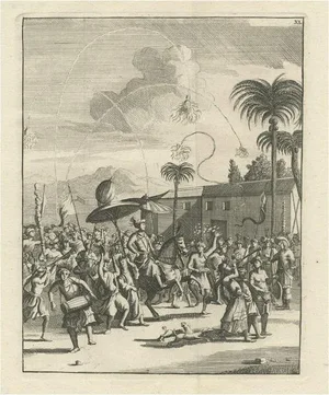 After W. Schouten, Wedding Ceremony in the Bengal Kingdom in India, 1775, Paper