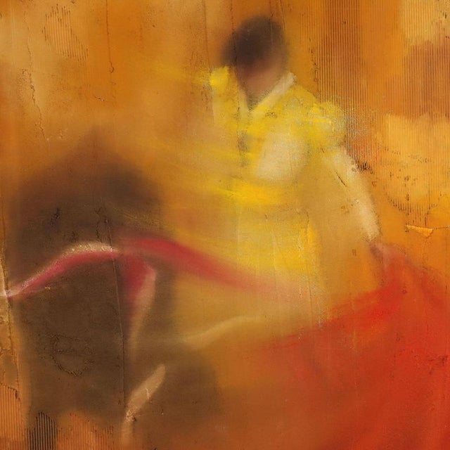 Modern Gianpietro Cavenaghi, Figurative Composition, Mixed Media on Canvas For Sale - Image 3 of 11