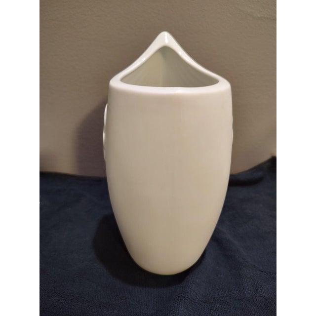 A.K. Kaiser Modernist White Bisque Vase by Manfred Frey Chairish