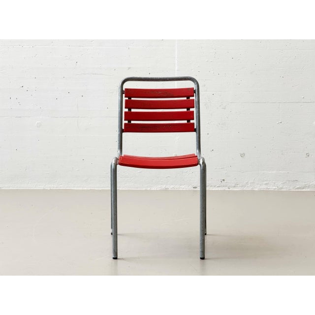 Vintage Garden Chairs in Ash Wood by Atelier Alinea, 1970s, Set of 4 For Sale - Image 11 of 17