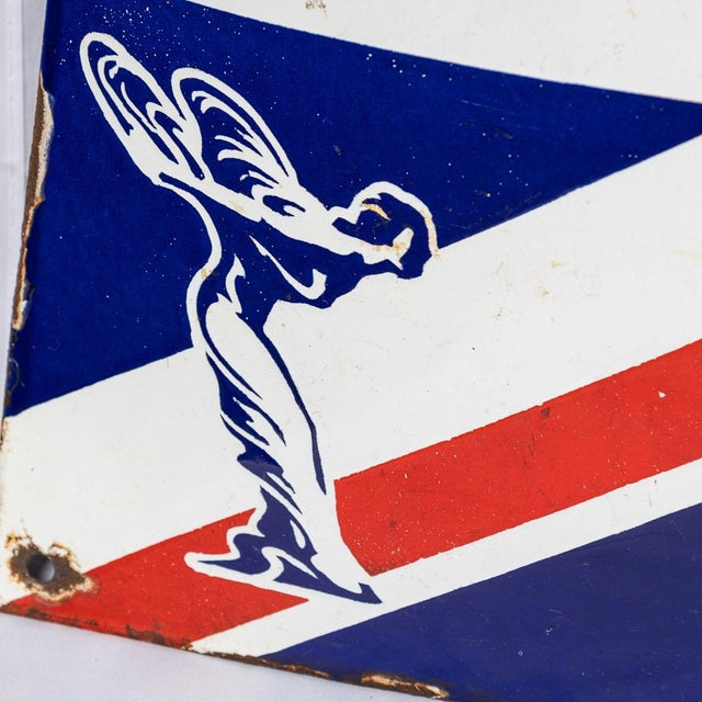 Enamel Rolls Royce Union Jack Sign For Sale - Image 9 of 12