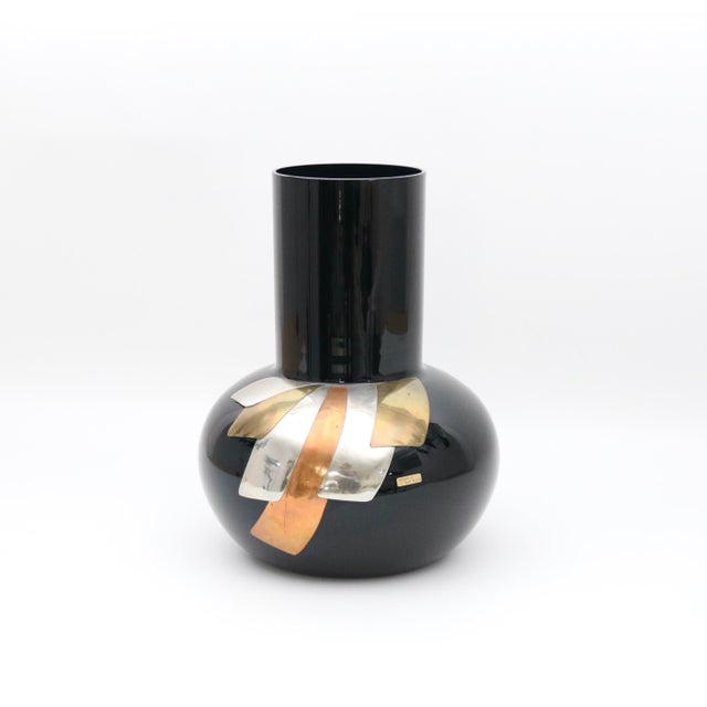 Luca Bojola 1980s Luca Bojola for Art in Luce Murano Vase For Sale - Image 4 of 11