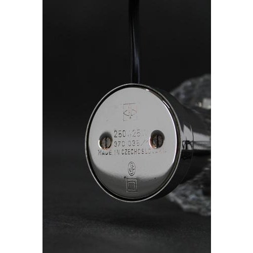 Glass Table Lamp from Kamenicky Senov, Former Czechoslovakia, 1970s For Sale - Image 4 of 12