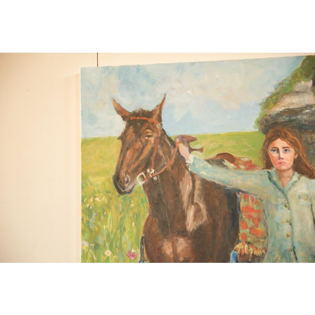 Figurative Grace B. Keogh "Woman and Horse" Painting For Sale - Image 3 of 11