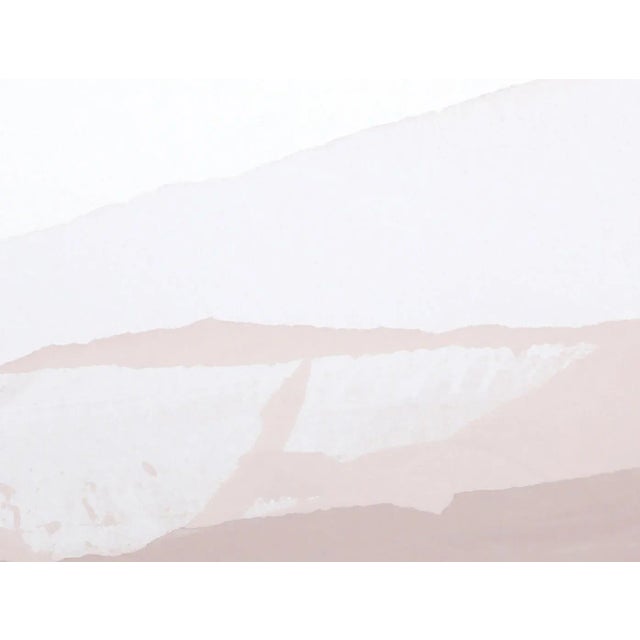 Hazy and expansive, Joseph Grippi's neutral landscape is calming and tranquil as the viewer looks out at a series of hills...