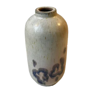 Danish Haresfur Stoneware Vase by Ellen Madsen for Lee Keramik, 1970s