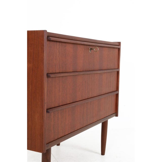 Purple Mid-Century Modern Danish Teak Chest of Drawers, 1960s For Sale - Image 8 of 18
