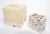 1970s Natural Capiz Shell Acrylic Tissue Box Cover Toothbrush Holder Countertop Accessories For Sale - Image 5 of 12