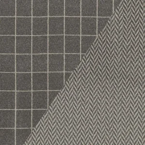 Schumacher Colorado Fabric in Charcoal / Nickel