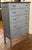 A beautifully reimagined vintage solid wood tallboy dresser featuring classic proportions, elegant detailing, and a...