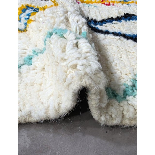 Ivory Artistic Moroccan Azilal Rug - 9.1 X 5.9 Ft For Sale - Image 8 of 8