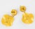 2000 - 2009 Cilea Paris Dangle Resin Clip Earrings Yellow Poppy Flower For Sale - Image 5 of 8