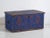 Antique Folk Art Blue Wooden Trunk For Sale - Image 12 of 12
