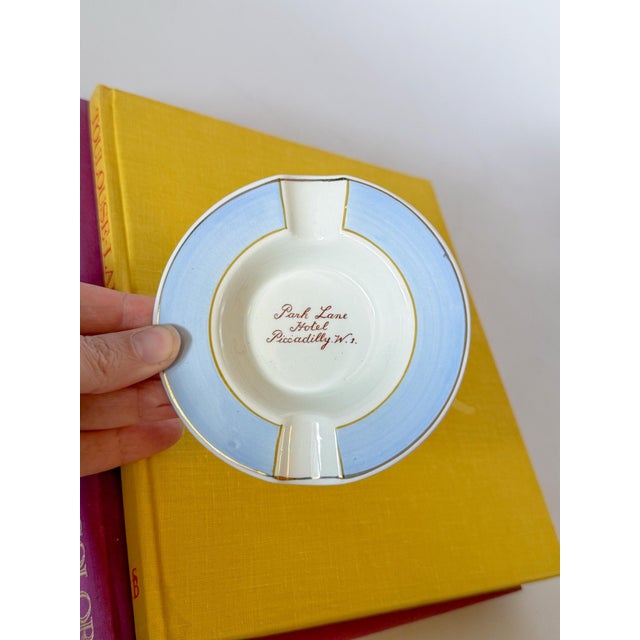 White Mid Century Park Lane Hotel Piccadilly w.1. Ashtray Trinket Dish, London For Sale - Image 8 of 10