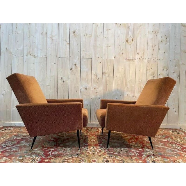 Artist: None Period: 20th century Style: Design 50's and 60's Condition: Good condition Material: Linen Length: 70 Width:...