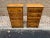 Pair of Vintage Early American Primitive Style Solid Tiger Maple Nightstands Small Chests For Sale - Image 10 of 12