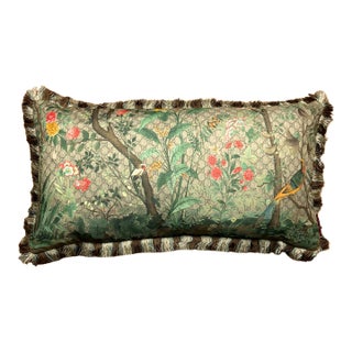Gucci Gg Logo Tree of Life Tian Chinoiserie Vintage Silk Scarf Pillow For Sale