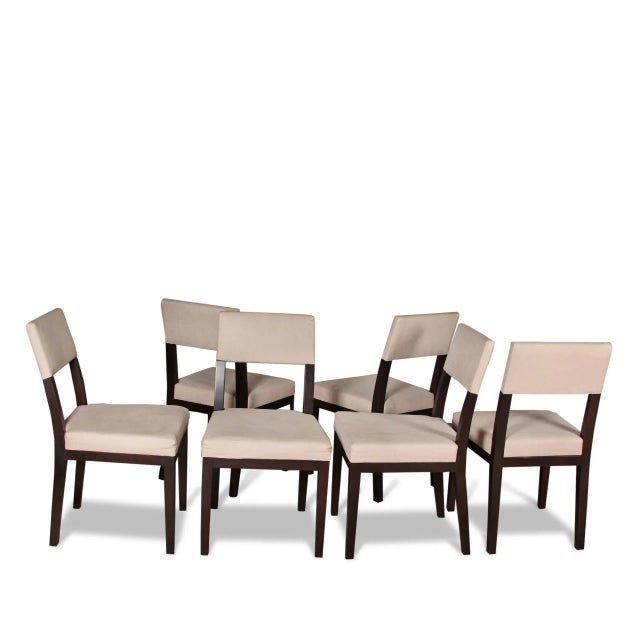 Wood Modern Custom Dining Chairs - Set of 6 For Sale - Image 7 of 8