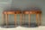 Neoclassical Vintage Regency Sunburst Burl Wood Demilune Tables - A Pair For Sale - Image 3 of 12
