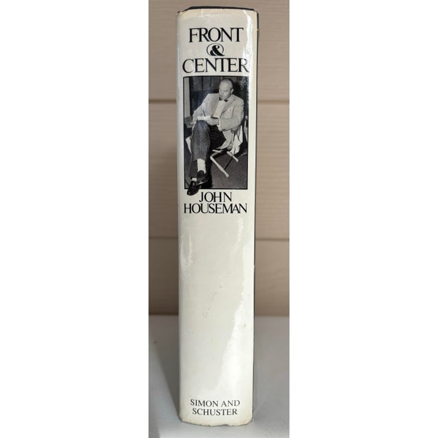 Signed John Houseman Front & Center Hardcover in Dustcover Book The book is in excellent condition. Provenance: I...