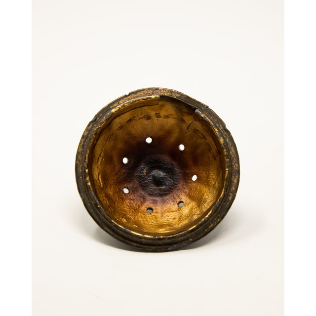 Early 20th Century Chinese Cold-Painted Bronze Censer For Sale - Image 11 of 12