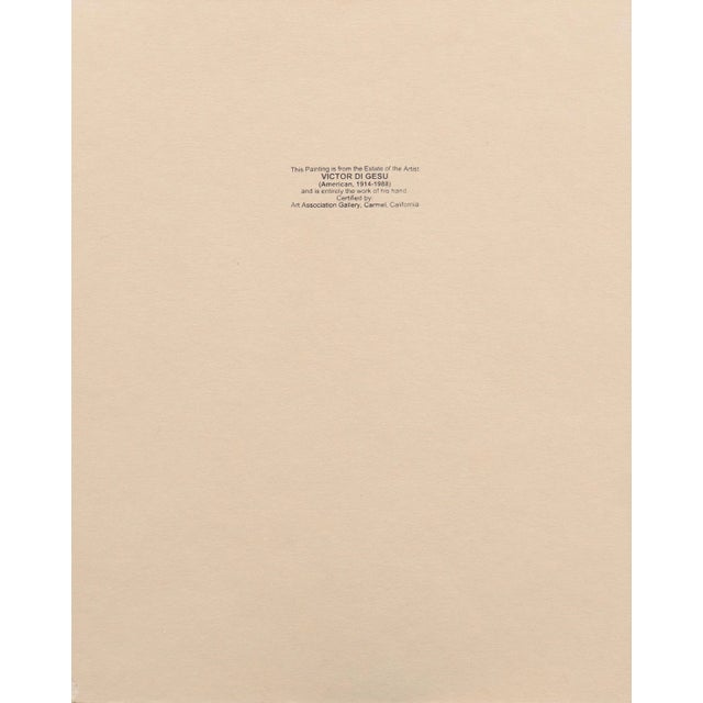 Antique White 'Two Nudes' by Victor Di Gesu, Paris, Louvre, Salon D'Automne, Academie Chaumière, Los Angeles County Museum of Art, San Francisco Art Assocation For Sale - Image 8 of 9