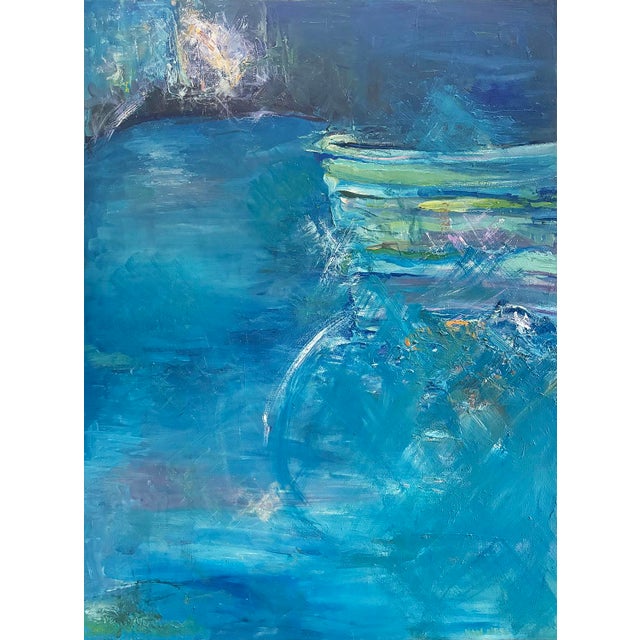 Wood "The Grotto", Original Oil Painting, Abstract Art For Sale - Image 7 of 13