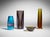This is a beautiful collection of four small vessels which exhibit the genius of the Murano Glass Master Flavio Poli. The...