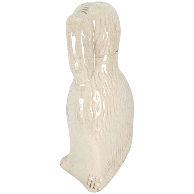 Circa 1870-1890 Victorian Staffordshire Glass-Eye Spaniel Mantel Dogs, Pair For Sale - Image 9 of 15