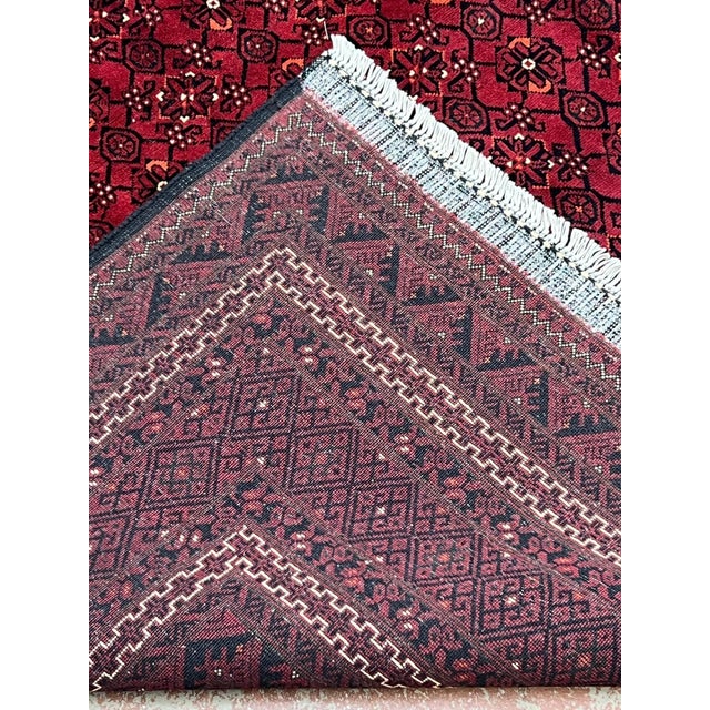 Afghan Turkmen Wool Rug 8’3” X 11’ For Sale In Washington DC - Image 6 of 6