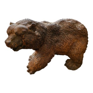 Cast Iron Bear With Rusty Finish For Sale