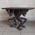 African Table in Carved Wood with Tribal Sculpture For Sale - Image 4 of 16