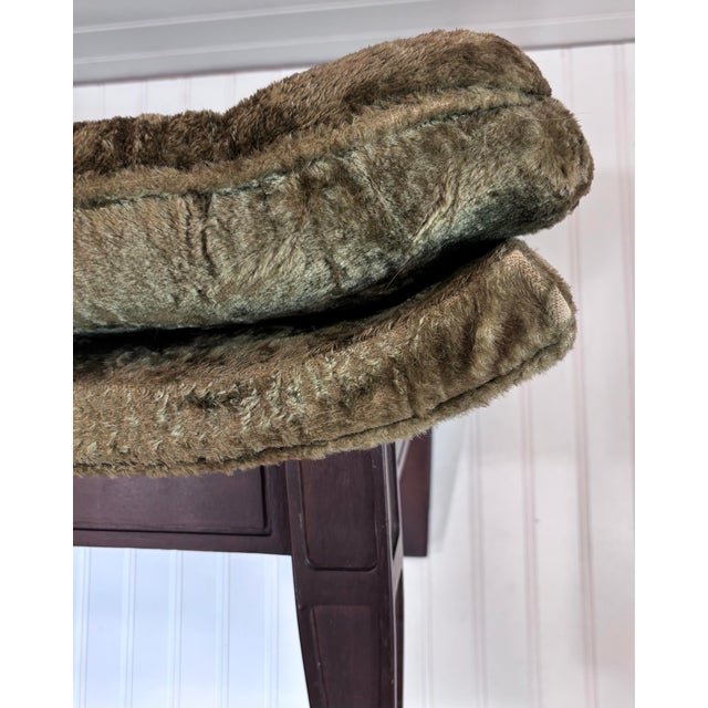 Mid-Century Modern 1960’s Mid-Century Modern Castro Convertibles Olive Tufted Ottoman For Sale - Image 3 of 9