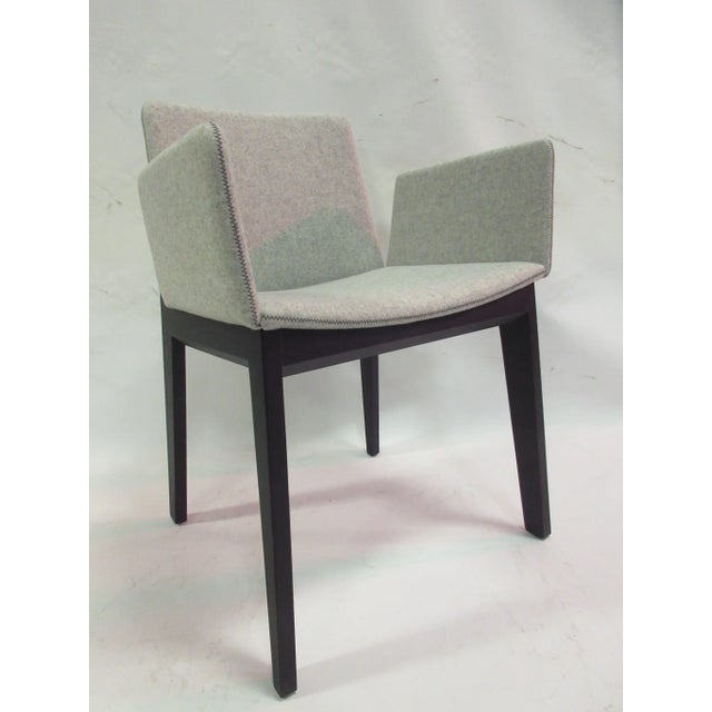 Early 21st Century New Ava Armchair in Light Grey With Dark Frame by Capdell For Sale - Image 5 of 9