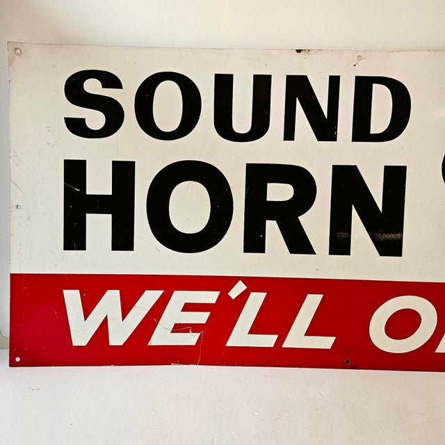 Add a bold splash of authentic mid-century Americana to your space with this original 1969 Pennzoil "Sound Horn We'll...