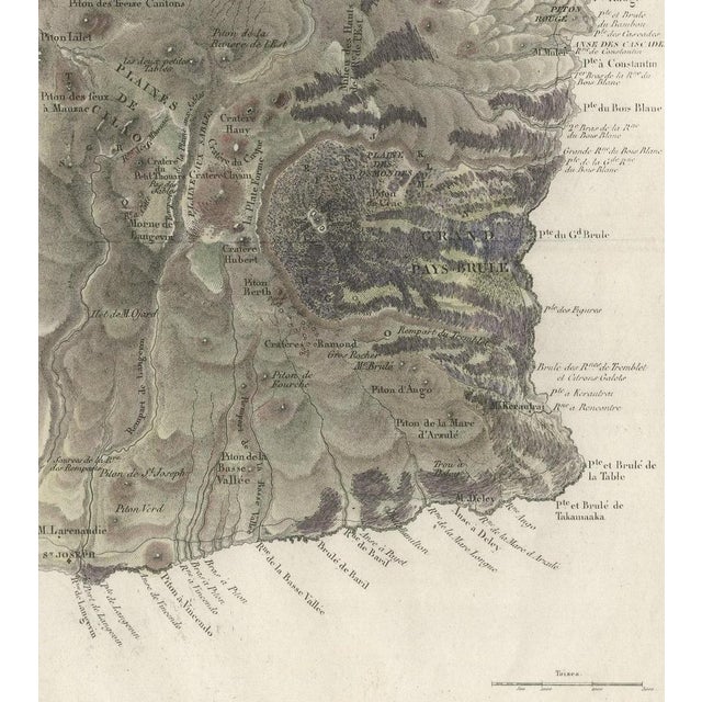 Map of Piton De La Fournaise, 1827 For Sale - Image 4 of 7