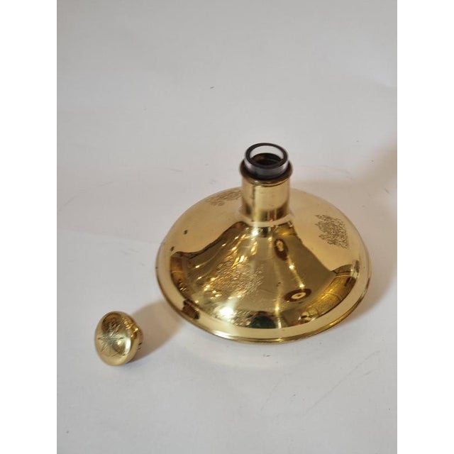 Captain's decanter/ Kaptens karaff`, made by Norrsken metall, Sweden late 1900s. In good condition, smaller signs of age...