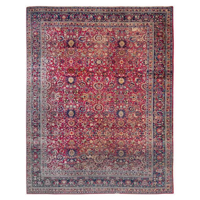 Large Antique Tabriz Rug For Sale