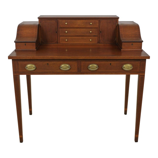 Biggs Inlaid Mahogany Carlton House Desk Chairish