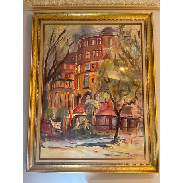 1970s Impressionist Original Savannah Art Myrtle Jones Old Desoto Historic District For Sale - Image 15 of 18