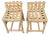 Arteriors Richmond Counter Stools - Pair, Woven Rattan, Designer Style, Priced to Sell For Sale