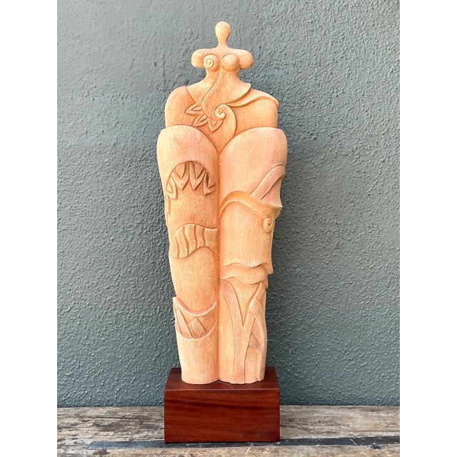 Vintage Ceramic Abstract Figurative Sculpture For Sale - Image 9 of 12