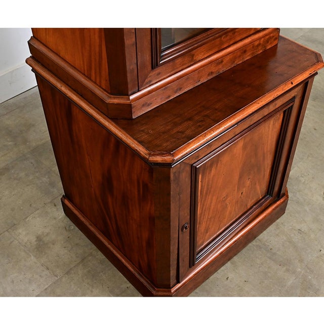 Brown French 19th Century Louis Philippe Bibliotheque For Sale - Image 8 of 13