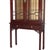 Brown Chinese Chippendale 2-Door 2-Drawer Hardwood Breakfront Cabinet C1930 For Sale - Image 8 of 13